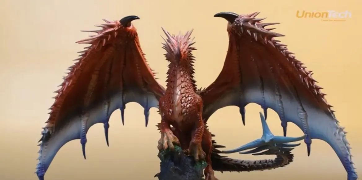 Figure d'action imprimée 3D | Dragon rouge